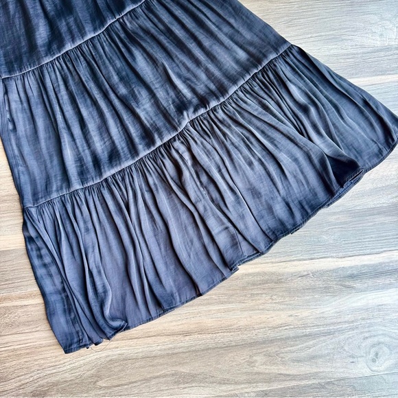 Nine West Tiered Black Midi Skirt Size XS - Picture 10 of 12